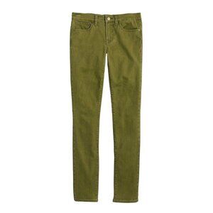 NWT J Crew Women's‎ Mid Rise Olive Green Skinny Jean Size 35